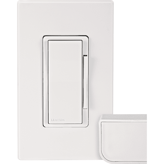 Leviton Decora Smart Dimmer & Wi-Fi Bridge Kit - No Neutral Wire Needed - Multicolor — Indoor & Outdoor Use, NEC-Compliant