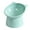 Green, variant on EGYMEN Tilted Elevated Cat Food Bowl, Cat Bowls Whisker Friendly Anti Vomiting Slanted Cat Feeding Bowls Cute Shallow Cat Bowl, Tall Cat Bowl, Green