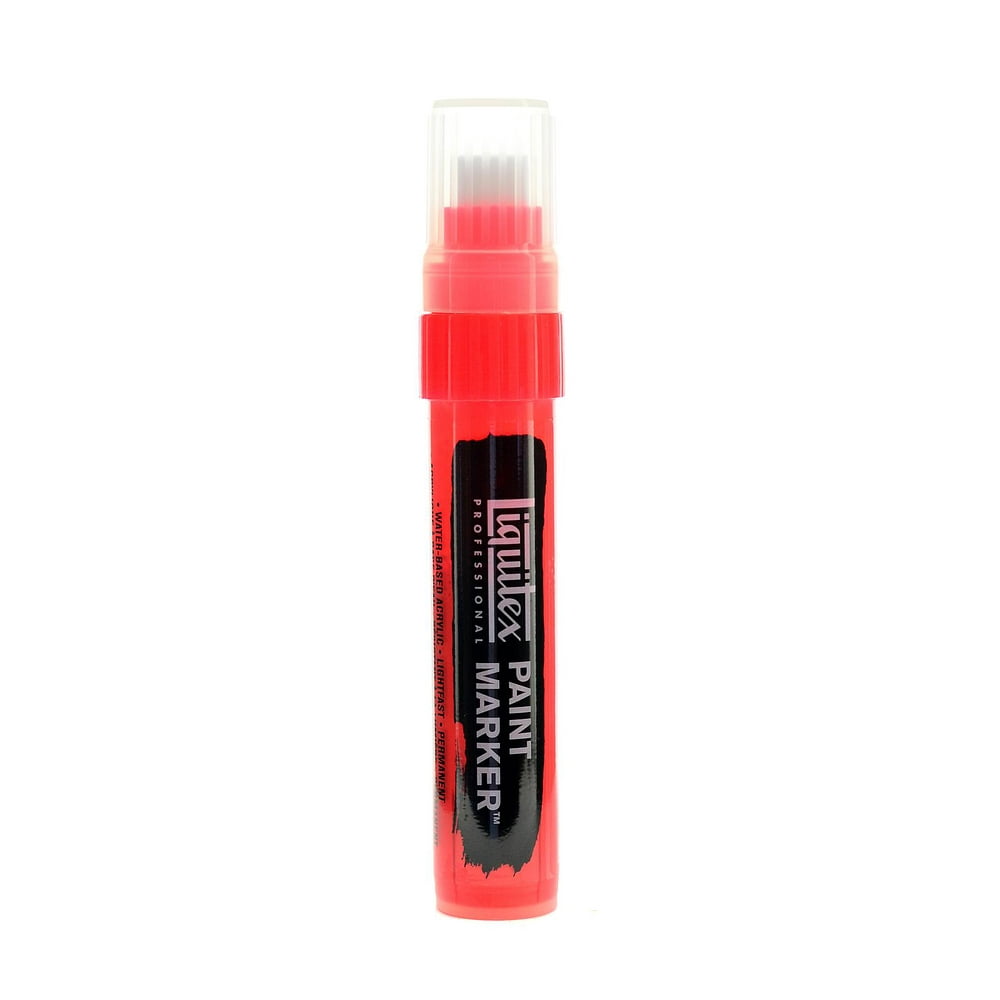 Professional Paint Markers fluorescent red, wide 15 mm (pack of 2