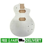 Electric Guitar Body Parts Mahogany Maple Veneer Unfinished Flame Bolt on Heels