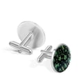thumbnail image 3 of Saint Patrick's Day Elegant Men's Cufflinks for Formal Attire, Crafted in Stainless Steel for Sophisticated Look, for Business Meetings and Special Occasions, 3 of 6