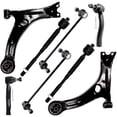 thumbnail image 2 of ECCPP Control Arm Kit 2003 2004 2005 2006 2007 2008 for Toyota Corolla - Inner Tie Rod Ends Lower Control Arms Outer Tie Rod Ends Front Sway Bar End Links, 2 of 5