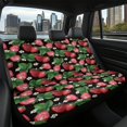 thumbnail image 7 of FUIALDOLG Strawberry Floral Rear Bench Seat Covers, 2 Piece Stretchy Soft Back Seat Covers for Car Truck Van and Auto Interior, 7 of 7