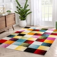 thumbnail image 6 of Well Woven Exuberance Multicolor Checkered Boxes Geometric 8x10 (7'10" x 9'10") Area Rug, 6 of 8