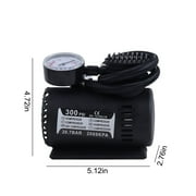 EGNMCR 12V DC Portable Compressor Tire Inflator With Mechanical Pressure Gauge Inflator For Car Tires Motorcycle Bike Basketball Mothers Day Gifts Spring