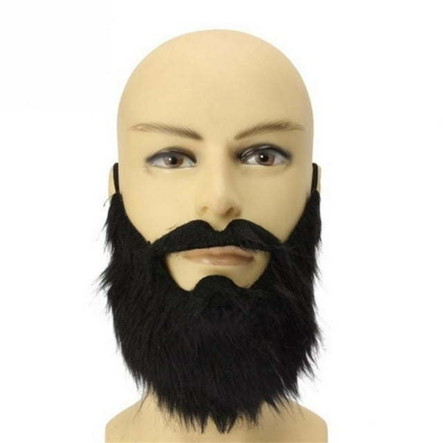 Divertido disfraz fiesta hombres Halloween barba vello Facial disfraz juego bigote