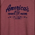 thumbnail image 3 of Instant Message - America's Favorite Pastime - Women's Lightweight French Terry Long Sleeve Shirt, 3 of 6