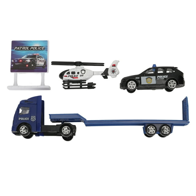 Alloy Engineering Car, Exquisite Detail Trailer Truck Set Alloy ABS 1: 64 For Family Interaction Type A,Type B,Type C,Type D