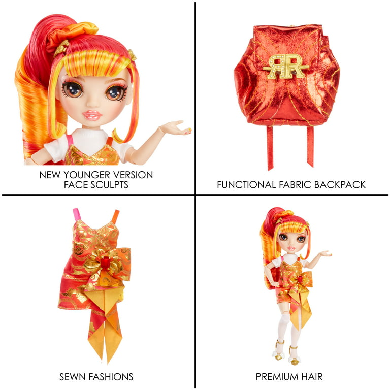Rainbow Junior High Special Edition Laurel De'Vious - 9 Red and Orange  Posable Fashion Doll with Accessories and Open/Close Soft Backpack. Great  Toy Gift for Kids Ages 4-12 