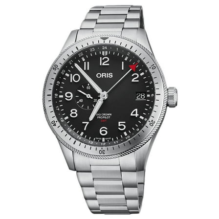 Oris Big Crown ProPilot Timer GMT Automatic Black Dial Steel Men's Watch 01 748 7756 4064-07 8 22 08