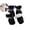 Black, variant on Waterproof Rain Boots Set for Dogs, 4 Pcs Doggy Boots Small Dog Shoes Outdoor Paw Protectors