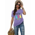 thumbnail image 5 of KimSoong Women Happy Easter Shirt Chillin with My Peeps Tee Shirt Cute Rabbit Graphic T-Shirt Easter Gift Tee Tops, 5 of 8