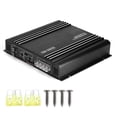 thumbnail image 1 of Amplificador de potencia de audio de 2 canales y 3800 W, 12 V, aleación de aluminio negro, estéreo de alta fidelidad para coche, 1 of 14
