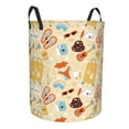 thumbnail image 2 of Balery Summer Travel Round Laundry Basket with Handles Waterproof Freestanding Laundry Hamper for Clothes Toys in the Dorm and Family-, 2 of 8