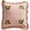 Vintage Pink, variant on Fennco Styles Loquat Embroidered Double Layer Ruffle Filled Throw Pillow 18" W x 18" L - Clay Cotton Cushion for Home, Couch, Living Room, Bedroom, Office and Holiday Décor