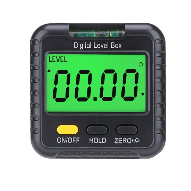 Amdohai 360 Degree Mini Digital Protractor Inclinometer Electronic Digital Level Ruler Angle Ruler Base Precise Measurement Woodworking Construction Carpentry Measuring Tools