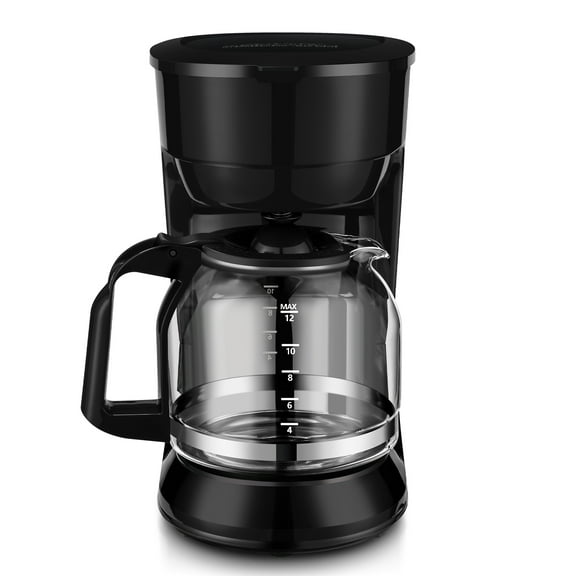 Mainstays Black 12-Cup Drip Coffee Maker