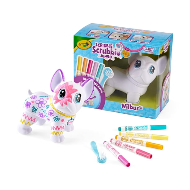 Toy Crayola Scribble Scrubbie Jumbo French Bulldog de 3 años o más