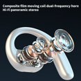 thumbnail image 4 of Open Ear Headphones, 0.23oz Ultra-Light Comfortable Wireless Earbuds, 0.6mm Thinnest Earhooks, Bluetooth 5.4, Clear Audio, 30 HRS Playtime, IPX5 Waterproof Earphones with Mic(White), 4 of 9