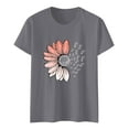 thumbnail image 6 of outfmvch Sunflower Shirts for Women,Shirts for Women,Sunflower Butterfly Printed Shirt,Short Sleeve Shirts for Women,Graphic T-shirt,Workout T Shirts Plus Size Tops Trendy Clothes 2025 Spring Tee, 6 of 8