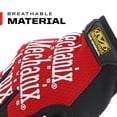 thumbnail image 3 of Guantes de trabajo Mechanix Wear Original Red XL, 3 of 6