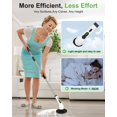 thumbnail image 5 of Electric Spin Scrubber, Cordless Cleaning Brush, Shower Scrubber with 9 Replaceable Brush Head, Power Cleaning Brush with Extension Handle, 2 Adjustable Speed, for Bathtub Grout Tile Floor, 5 of 6