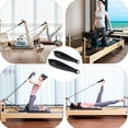thumbnail image 3 of harmtty 1 Pair Pilates Straps Pilates Double Loop Strap Reformer Fitness D-Ring Straps Padded Pilates Equipment D-Ring Yoga Exercise Straps Accessories Home Gym Workout,Black, 3 of 7