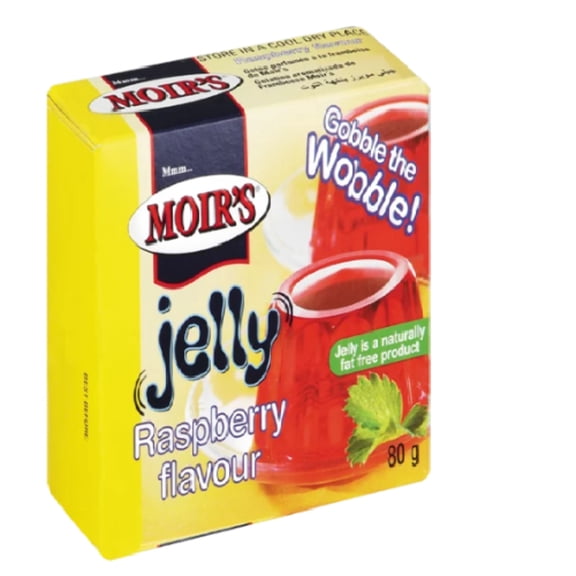 Moirs Raspberry Jelly Powder (MH) 80g Box