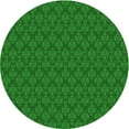 thumbnail image 1 of Ahgly Company Machine Washable Indoor Round Transitional Green Area Rugs, 4' Round, 1 of 7