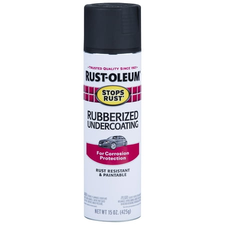 (3 Pack) Rust-Oleum Stops Rust Rubberized Undercoating Spray Paint, 15