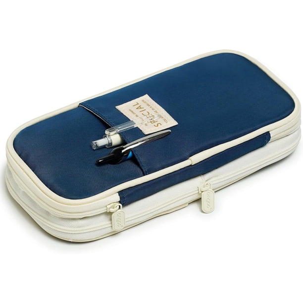 Estuche para Lápices de Gran Capacidad, Lapicera Expandible con 4 Compartimientos, Lapiceras Organizras Aesthetic para Escolar Oficina Trabajo