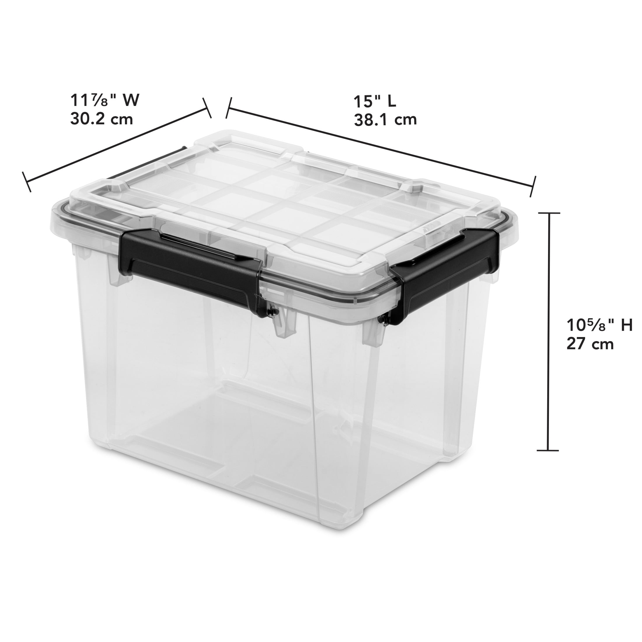 Sterilite 19 Quart Waterproof Clear P...