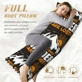 thumbnail image 3 of Yiaed Body Pillow Cover, Ultra Soft Microfiber Pillowcases, Breathable Long Pillow Case, Envelope Closure-Not All Who Wander Are Lost4 (20x54 inch)（Pillow core not included）, 3 of 5