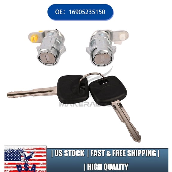 Door Lock Cylinder Kit for 1999-2002 Toyota 4Runner 2.7L L4 3.4L V6