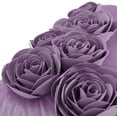 thumbnail image 5 of JWH Romantic Valentine Rose Flower Pillow Covers for Bed Sofa Chair Decoration and Gift in 12x20inch Lilac, 5 of 9