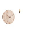 thumbnail image 1 of Reloj de pared de madera, escultura artística decorativa creativa, regalo, figura de resina abstracta silenciosa sin para decoración de oficina, 1 of 8