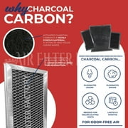 Air Filter Factory Replacement for 00492599 Bosch Charcoal Carbon Filters 2-Pack