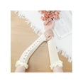 thumbnail image 7 of INSPIRE CHIC Women's Long Stretchy Bowknot Fingerless Arm Gloves Satin Y2K Lolita Sleeves for Female  Bride Princess Costume Opera Dance Party White, 7 of 7