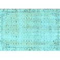 thumbnail image 1 of Ahgly Company Indoor Rectangle Persian Light Blue Traditional Area Rugs, 7' x 10', 1 of 4