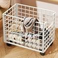 thumbnail image 6 of YUNAFFT Rolling Laundry Hamper,Laundry Basket Iron Wire Fashion Multifunctional Dirty Clothes Hamper Organizer, 6 of 6