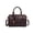 B2407#Coffee, variant on Woven Top Handle Bag Boston Barrel Purses for Women Leather Satchel Handbag Woven Crossbody Bag