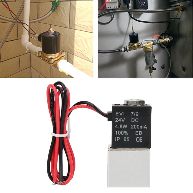 Válvula Solenoide G1/8, G1/4, Válvula Solenoide De CC De 1/8 De Pulgada, Piloto De Acción Directa Para Aire, Agua, Aceite, Ip65, 10~+80 °C