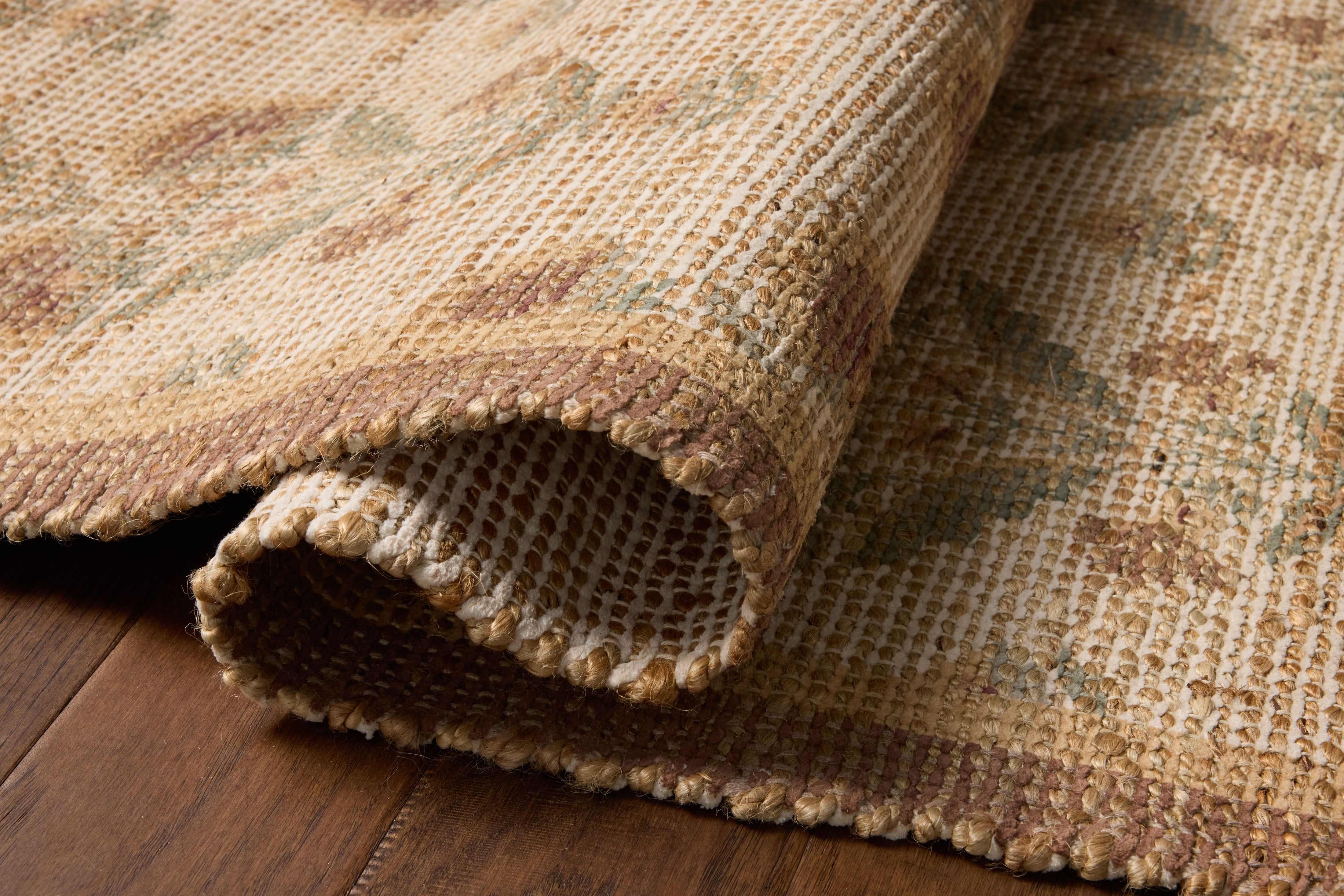 Chris Loves Julia x Loloi Rue Wheat / Sage 3'-6" x 5'-6" Accent Rug