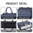 thumbnail image 4 of Large Capacity Tote Bag,Dark Blue Celestial Pattern Handbag Fashion Luxury Tote Bag,15.7"x13"x 5.1" Inches,Laptop Compatible, 4 of 6