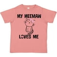thumbnail image 3 of Inktastic My Meemaw Loves Me Girls Gift Girls Toddler T-Shirt, 3 of 5