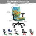 thumbnail image 5 of ZUXONGSY Sunflower Oil Painting Office Chair Cover 2 Pack Computer Chair Covers Skin Friendly High Back Computer Chair Cover Easy to Install Home Furnishing Decoration, 5 of 7