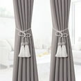 thumbnail image 5 of Visland 2PCS Tassel Curtain Tiebacks Handmade Braided Rope Knot Drapery Holdbacks Decorative Curtain Tie Backs for Home & Office Window Drapes, 5 of 8