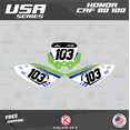 thumbnail image 3 of Kalair GFX Graphics Kit for Honda CRF80 (2004-2010) Usa Series, 3 of 5
