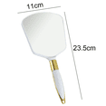 thumbnail image 2 of Handheld Mirror with Handle, for Vanity Makeup Home Salon Travel Use, 2 of 5