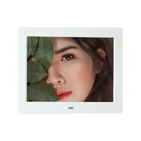 Image of Apmemiss Clearance 8-inch HD Digital Photo Frame Electronic Photo Album Calendar Clock Pictures Video Music Loop Playback Support Connected To the Computer Headphones speakers